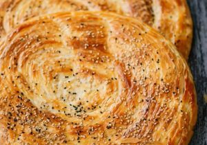 Tajik bread for serving Qurutob