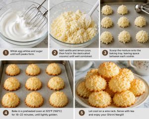 Steps to make coconut sweets(Shirini-Nargili)