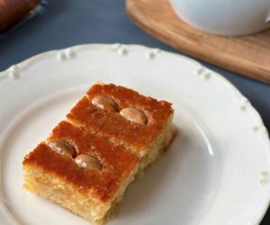 Slice of Turkish Sambali Cake