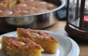 Saffron-flavored syrupy Sambali