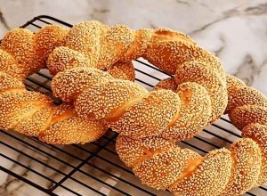 Healthy and nutritious simit bread