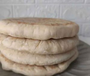 Fresh Bazlama bread for dinner