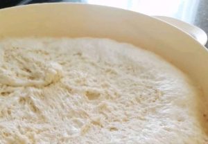 Rested dough for Bazlama bread