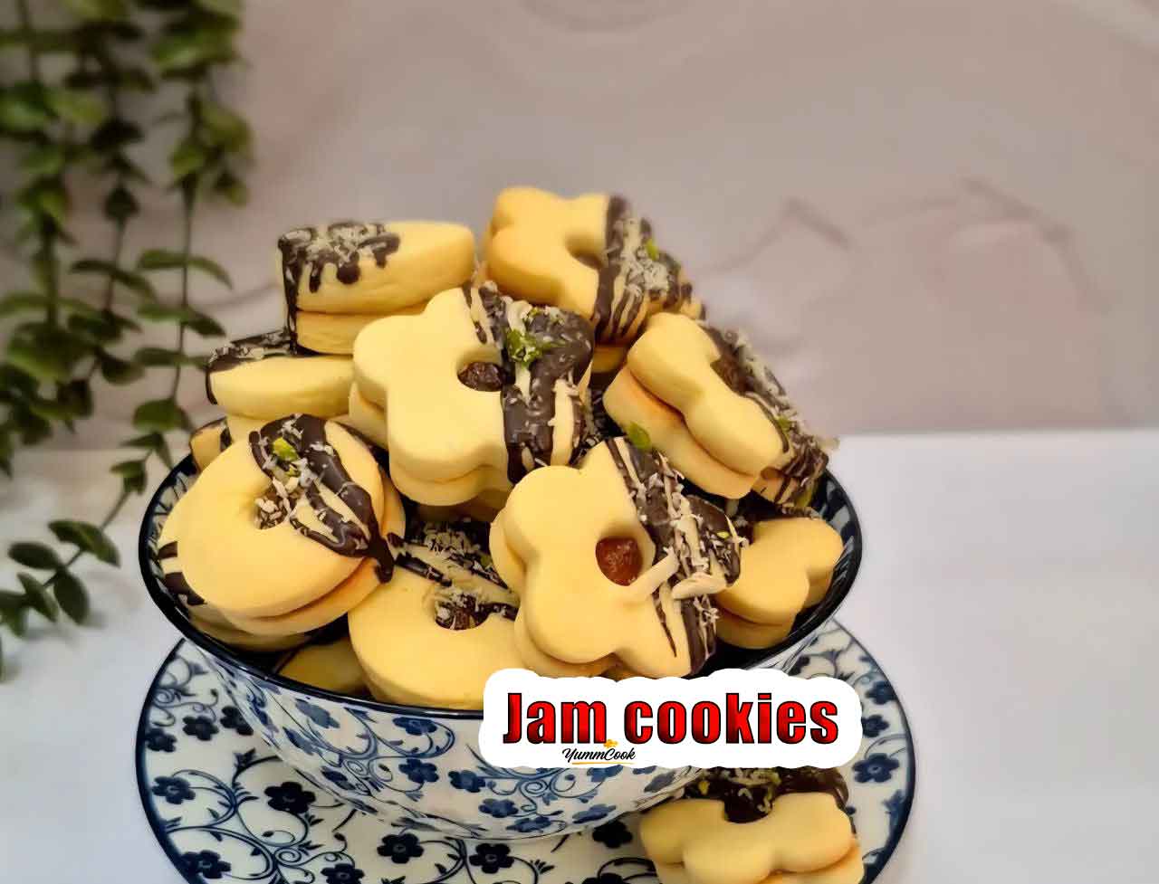 Traditional Iranian jam cookies