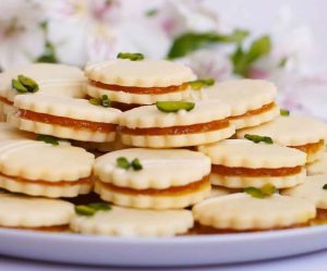Orange jam cookies