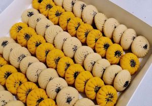 Rice cookies with different flavors