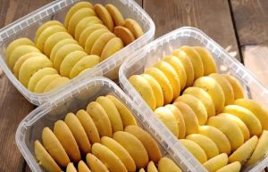 Rice cookies suitable for packaging