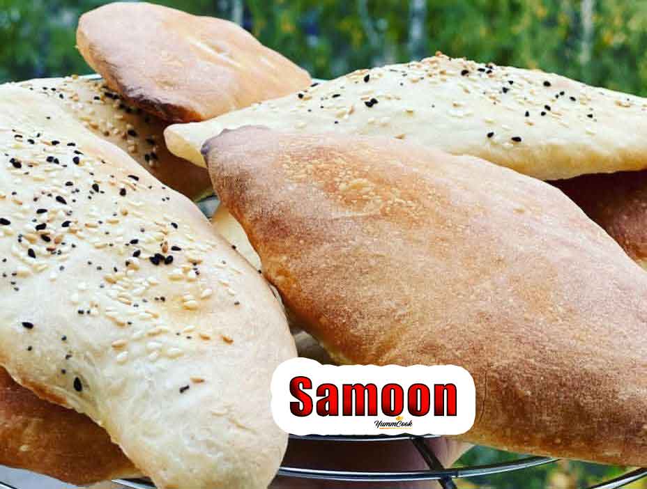 Samoon bread with black seeds