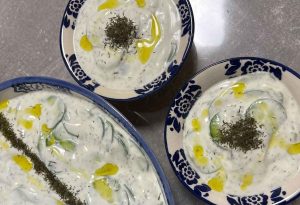 Turkish snack Cacik