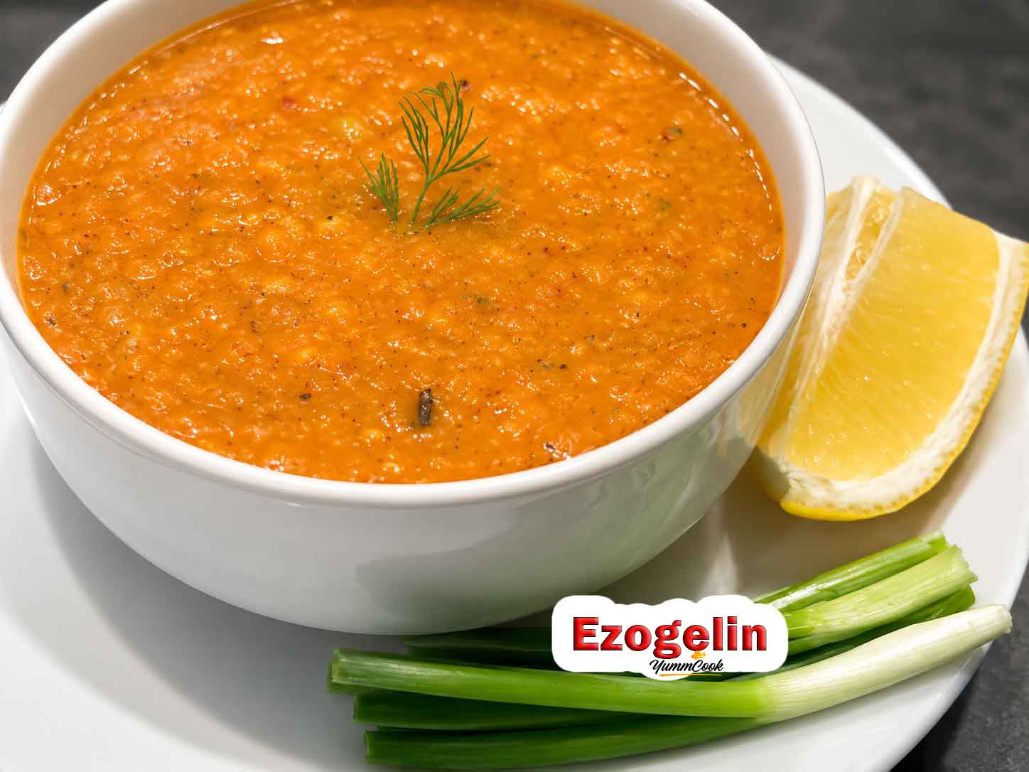 Easy Ezogelin soup made with red lentils, rice, bulgur, and Turkish spices.
