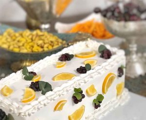 Lemon cake with blueberries recipe