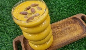 Homemade and nutritious mango milk recipe