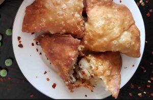 Samosa with Indian spices