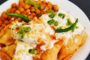 Indian samosa with special sauce