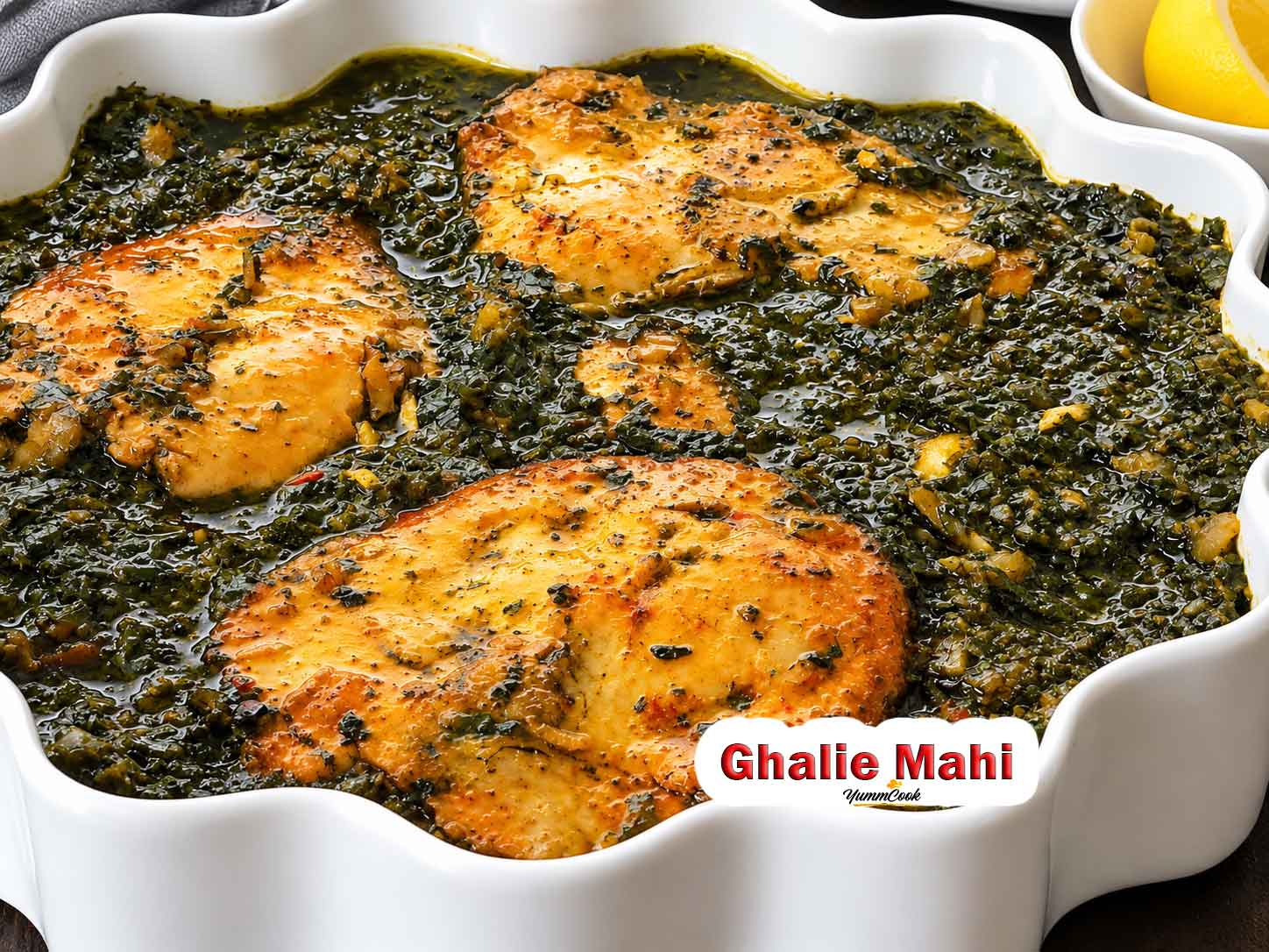 Ghalie Mahi Persian fish stew with tamarind and fresh herbs