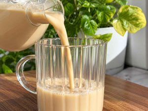 Homemade Indian Masala Chai with spices