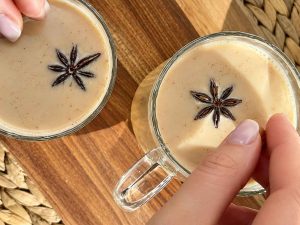 Indian Masala Chai with cardamom and ginger