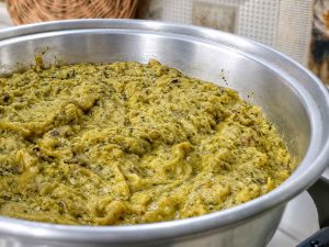 Traditional Persian Kashke Bademjan served with warm bread