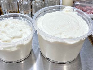 Traditional Mast o Musir with dried Persian shallots