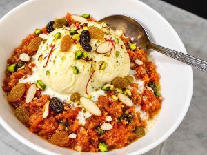 Carrot Halwa recipe with cardamom and milk