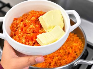 Traditional Indian Carrot Halwa dessert