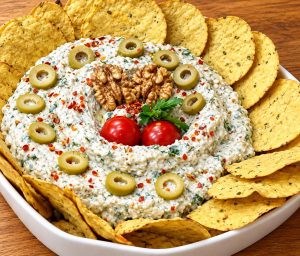 Creamy yogurt and eggplant dip recipe