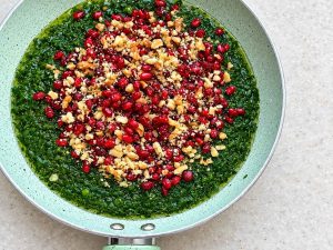 Persian herb frittata with tangy barberries