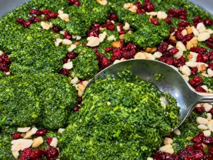 Kookoo Sabzi with barberries and walnuts