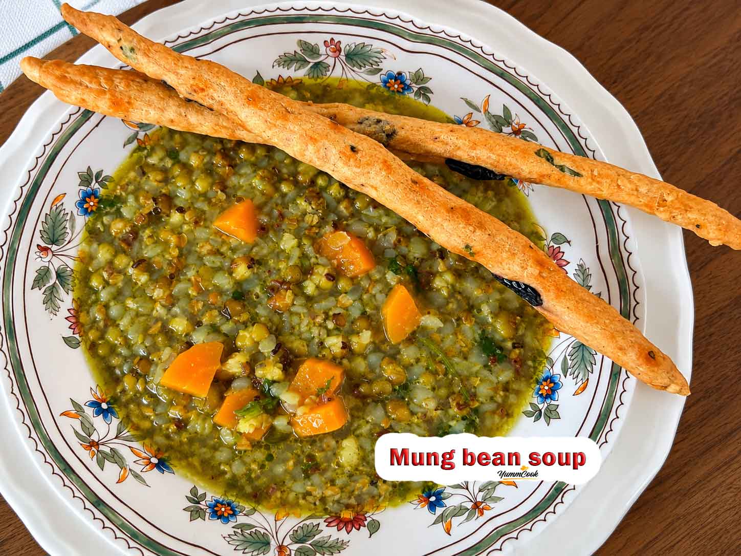 Homemade mung bean soup