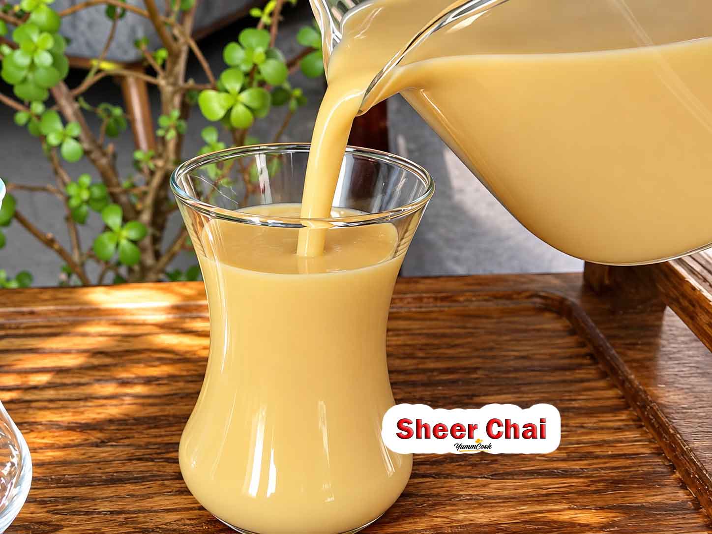 Afghan sheer chai recipe in a cup