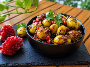 Zeytoon Parvardeh with herbs